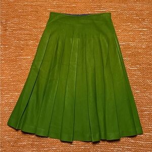 Jack Winter Green Pleated Skirt